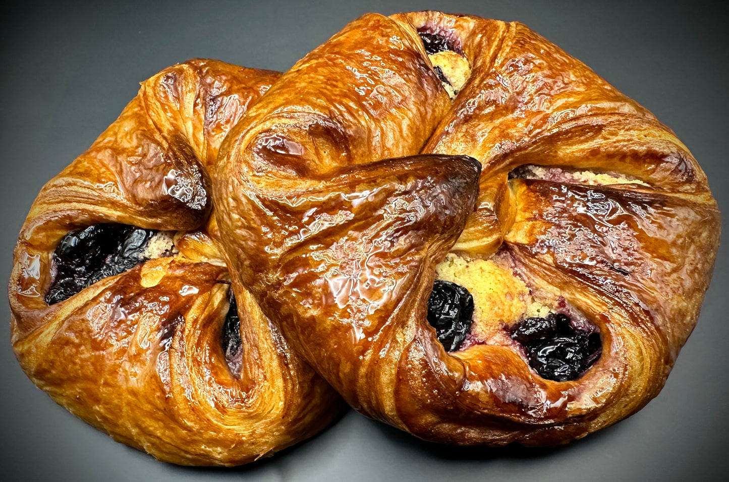 Extra Large Dark Cherry & Almond Danish x 10